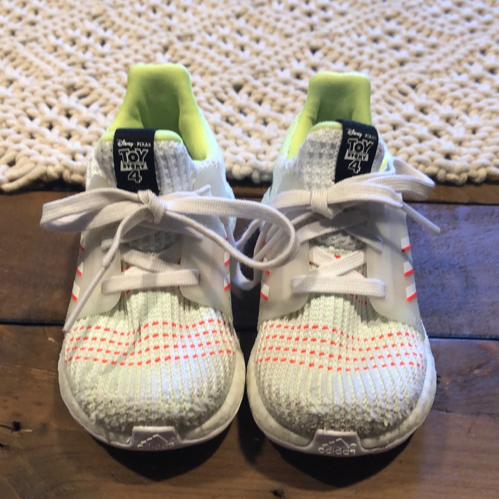 Adidas kids toy story 4 Buzz Lightyear sneakers.